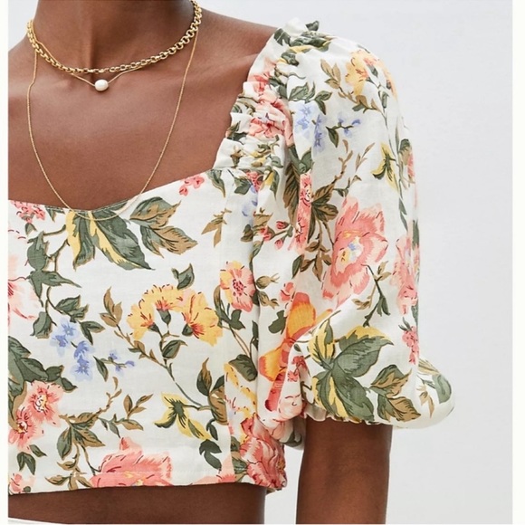 Faithfull the Brand floral linen top - Picture 4 of 11